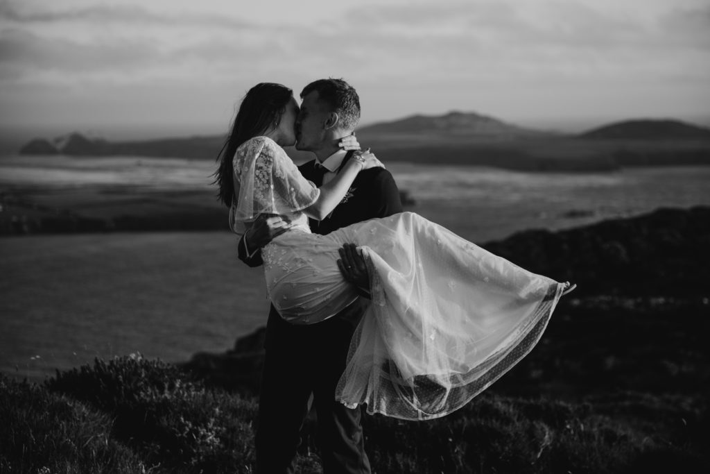 a bride and groom who followed wales wedding rules