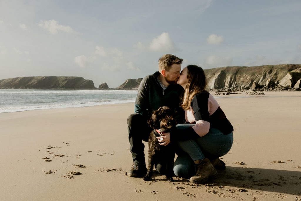 Engagement photoshoot pembrokeshire
