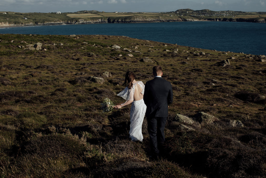 elopement photoshoot pembrokeshire