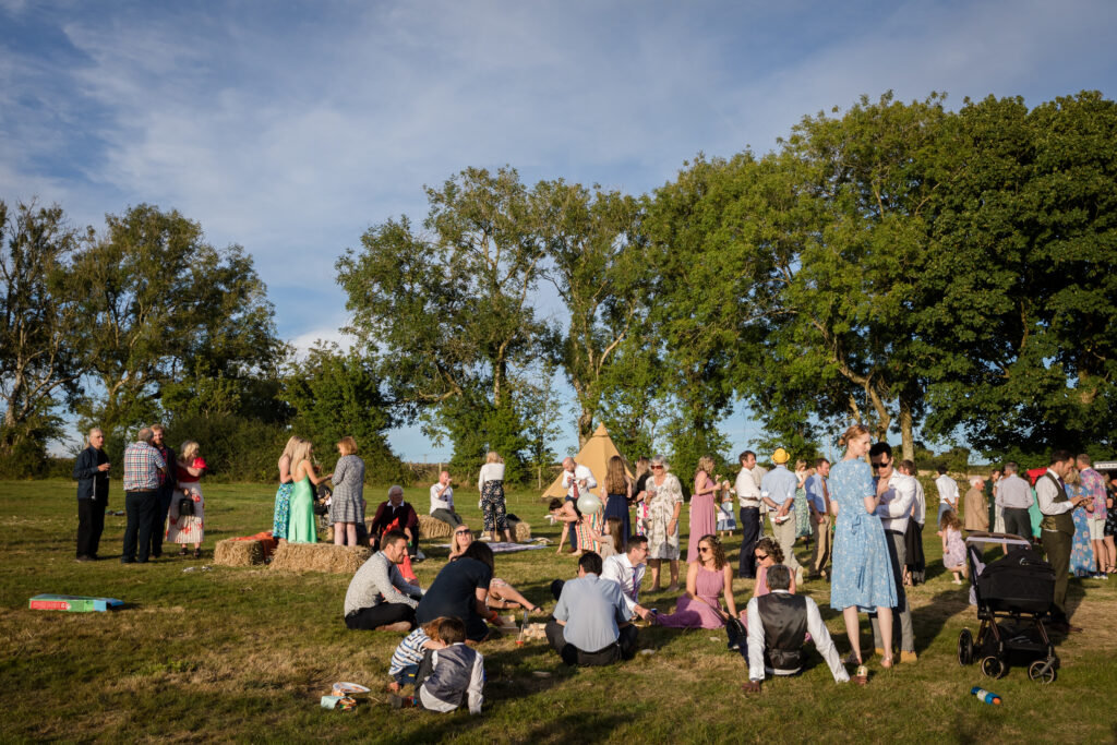 Summer wedding guests