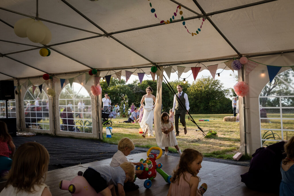 Summer wedding guests