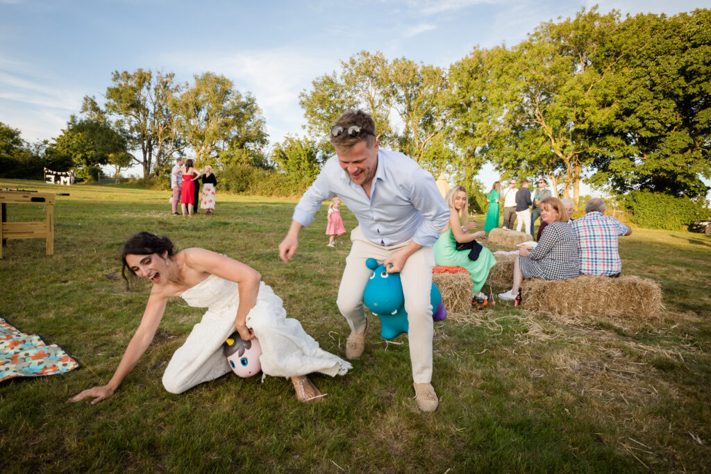 Summer wedding guests