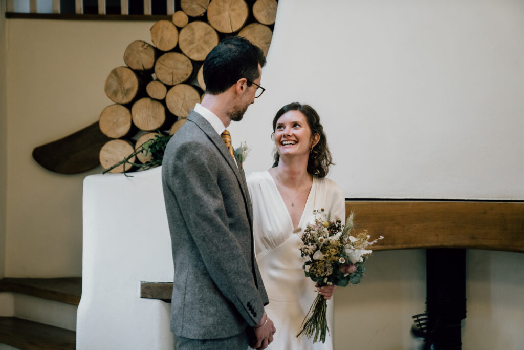 Nantwen elopement bride and groom