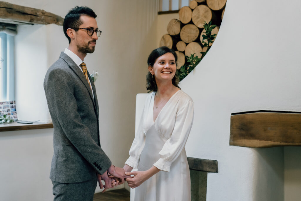 Nantwen elopement bride and groom