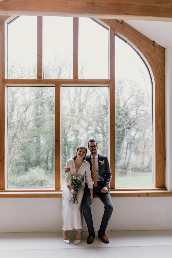 Nantwen elopement bride and groom