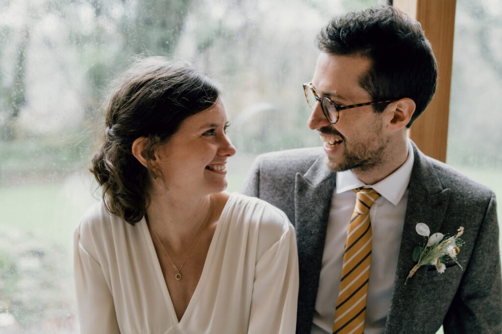 Nantwen elopement bride and groom