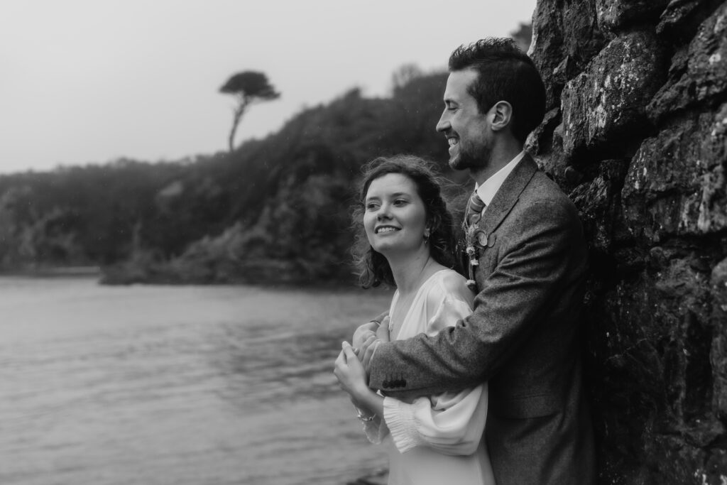 Nantwen elopement bride and groom