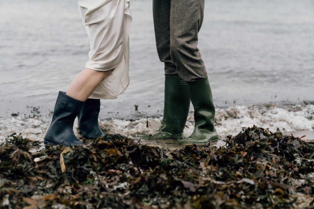 Nantwen elopement bride and groom