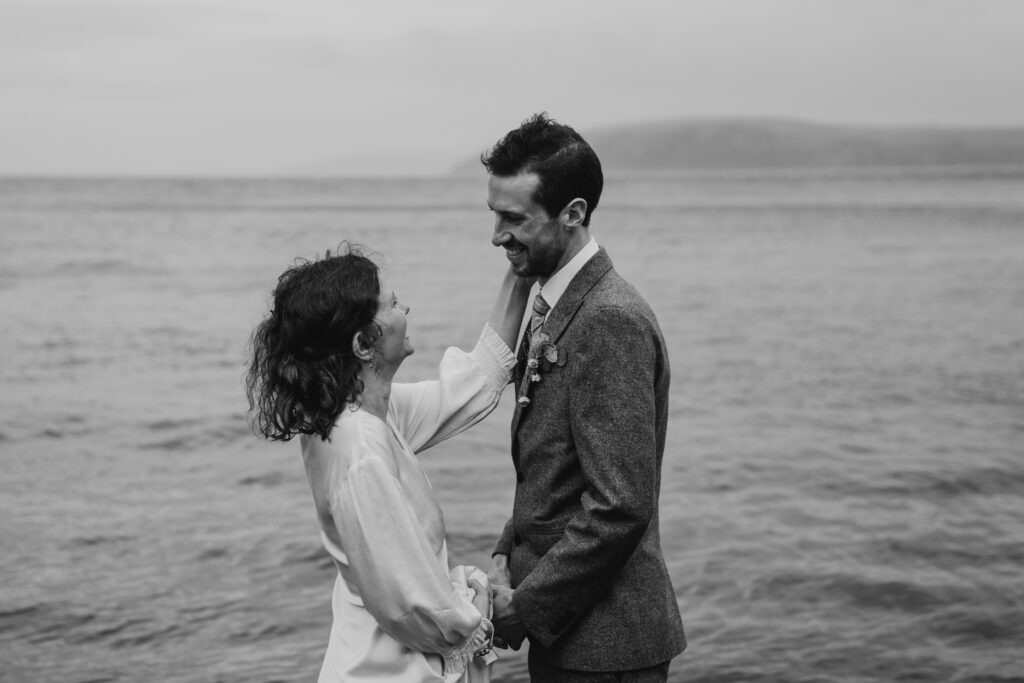 Nantwen elopement bride and groom